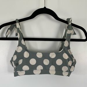 Xhilaration Shoulder Tie Polka Dot Bikini Top